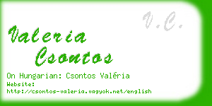valeria csontos business card